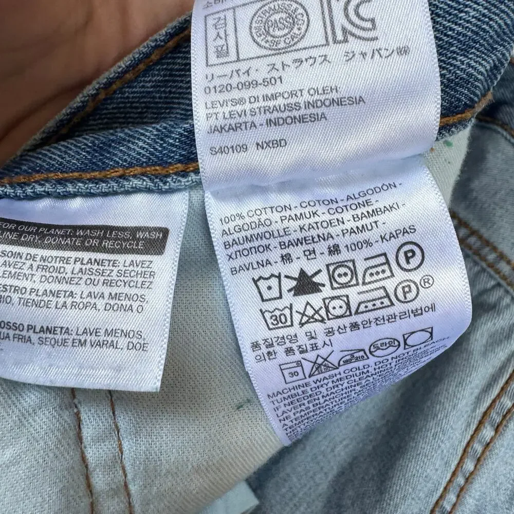 Levi’s 550 Jeans Blue Denim Relaxed Fit Dadcore Vintage Mens 42x30